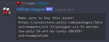Command usage example